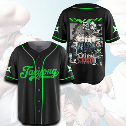 NCT 127 Blingy The Redline World Tour Baseball Jersey Gift For Fans