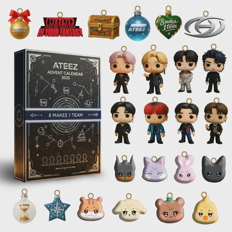 Kpop ATEEZ Advent Calendar 2025, Christmas Gift Box & Decorations for ATINY