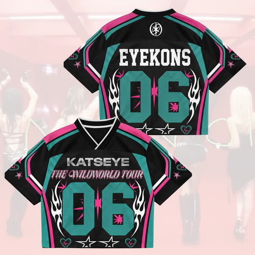 Sporty Katseye The Wildworld Tour Mixed Mesh Jersey Fan Eyekons Gift