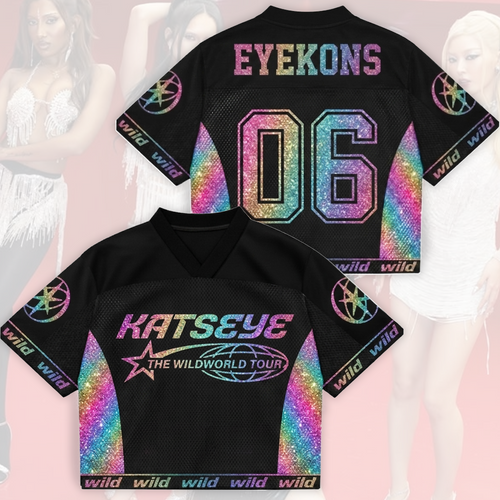 Vibrant Katseye The Wildworld Tour Mesh Jersey Gift For Eyekons