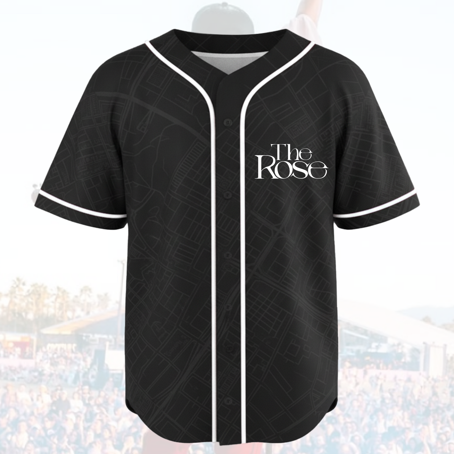 Black Rose The Rose Rosetopia 2026 World Tour Baseball Jersey Fan Edition