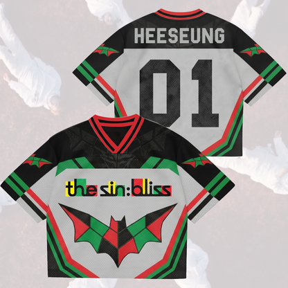 Retro ENHYPEN The Sin Bliss Tour Mixed Mesh Jersey Blood Saga Special Edition