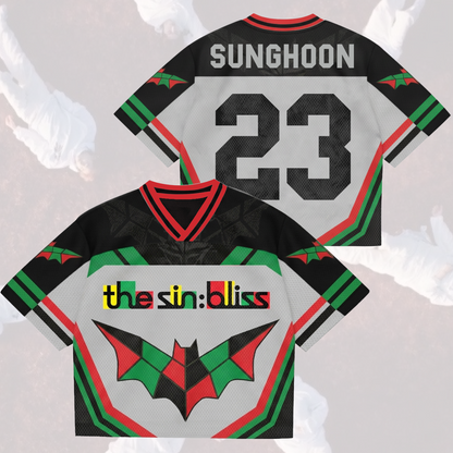 Retro ENHYPEN The Sin Bliss Tour Mixed Mesh Jersey Blood Saga Special Edition