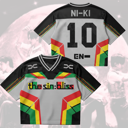 ENHYPEN The Sin Bliss 2026 World Tour Mixed Mesh Jersey Blood Saga Concert Outfit