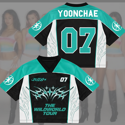 Tribal Core Katseye Wild Album The WildWorld Tour Mesh Jersey Eyekons Gifts