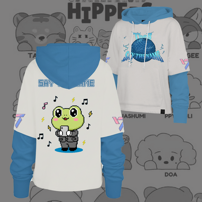 WAVESTEEᵀᴹ  Seventeen Say The Name 8bit Pixel Edition Shortstop Hoodie