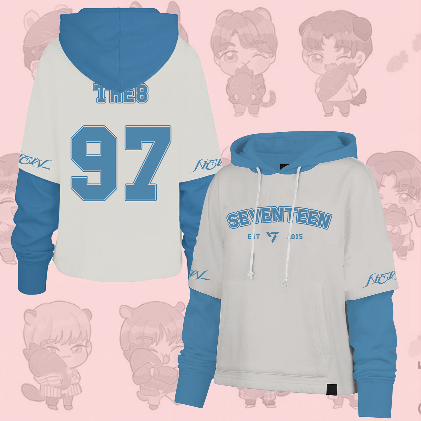 WAVESTEEᵀᴹ Seventeen New World Tour Shortstop Hoodie