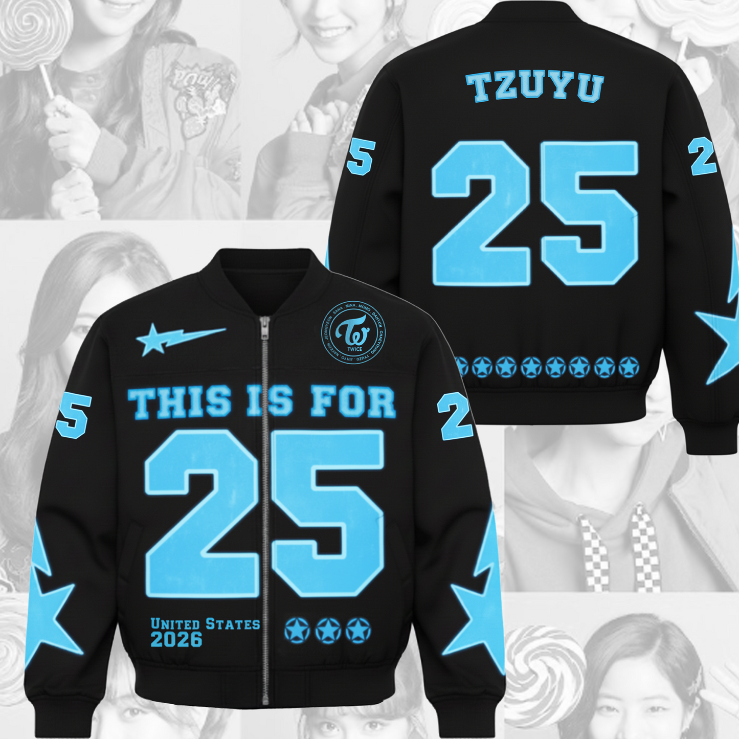 WAVESTEEᵀᴹ This Is For Tour United State 2026 Bomber Jacket