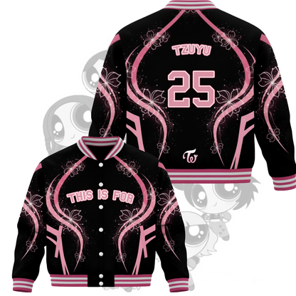 WAVESTEEᵀᴹ Twice Era The Pink Vision This is For Tour Baseball Jacket