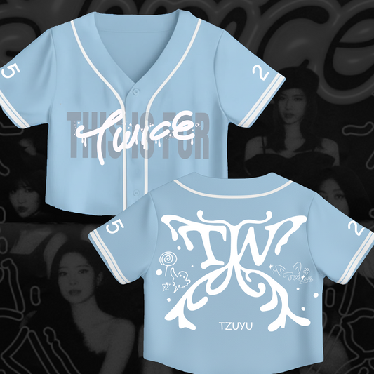 WAVESTEEᵀᴹ Twice Angels Tour Croptop Jersey Baseball