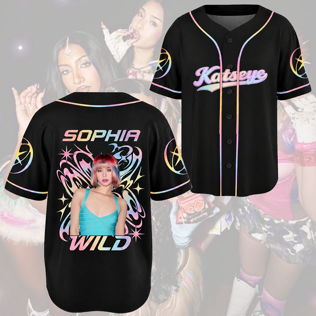 Festival Style KATSEYE Baseball Jersey The Wildworld Tour Outfit Fan Gifts