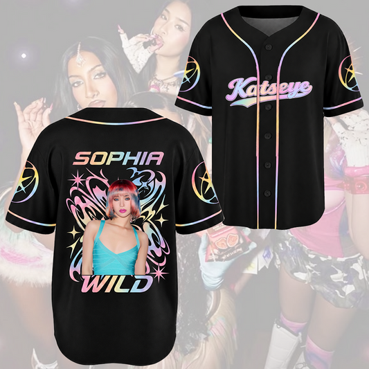 Festival Style KATSEYE Baseball Jersey The Wildworld Tour Outfit Fan Gifts
