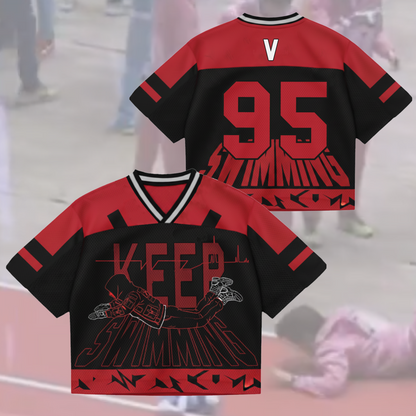 Hip Hop Never Die Keep Swimming BTS World Tour Mixed Mesh Jersey