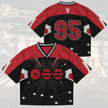 Bangtan Seven Star Tatoo BTS World Tour Mixed Mesh Jersey