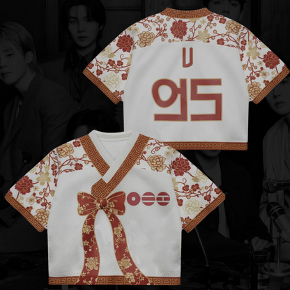Royal Muse of Bangtan BTS Arirang Tour Hanbok Style Mixed Mesh Jersey Gifts