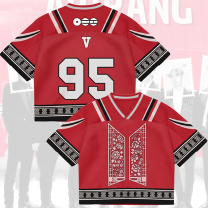Ladylike BTS World Tour Mixed Mesh Jersey Gifts For Army
