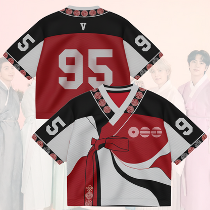 BTS Arirang Tour Hanbok Style Mixed Mesh Jersey