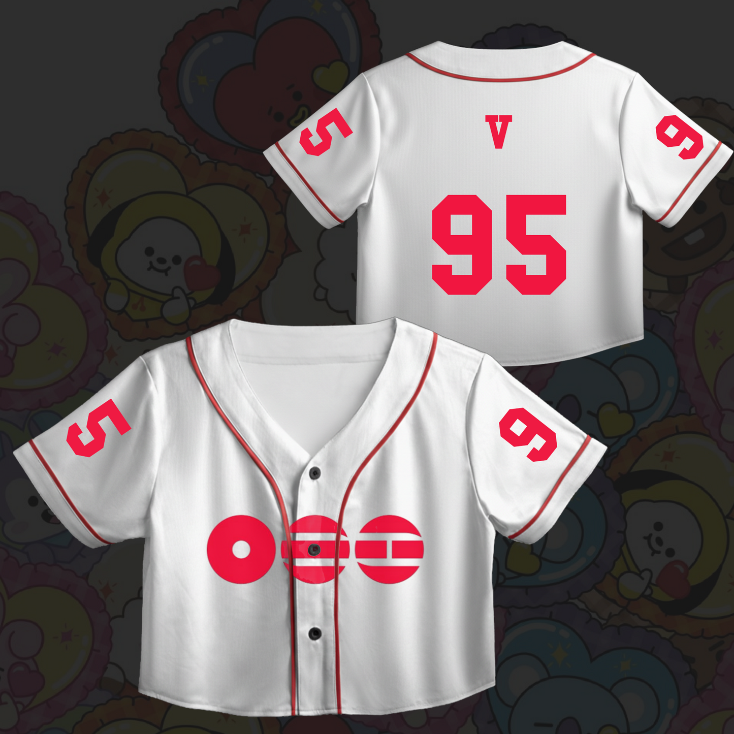 BTS Hanbok Arirang World Tour Croptop Jersey Baseball