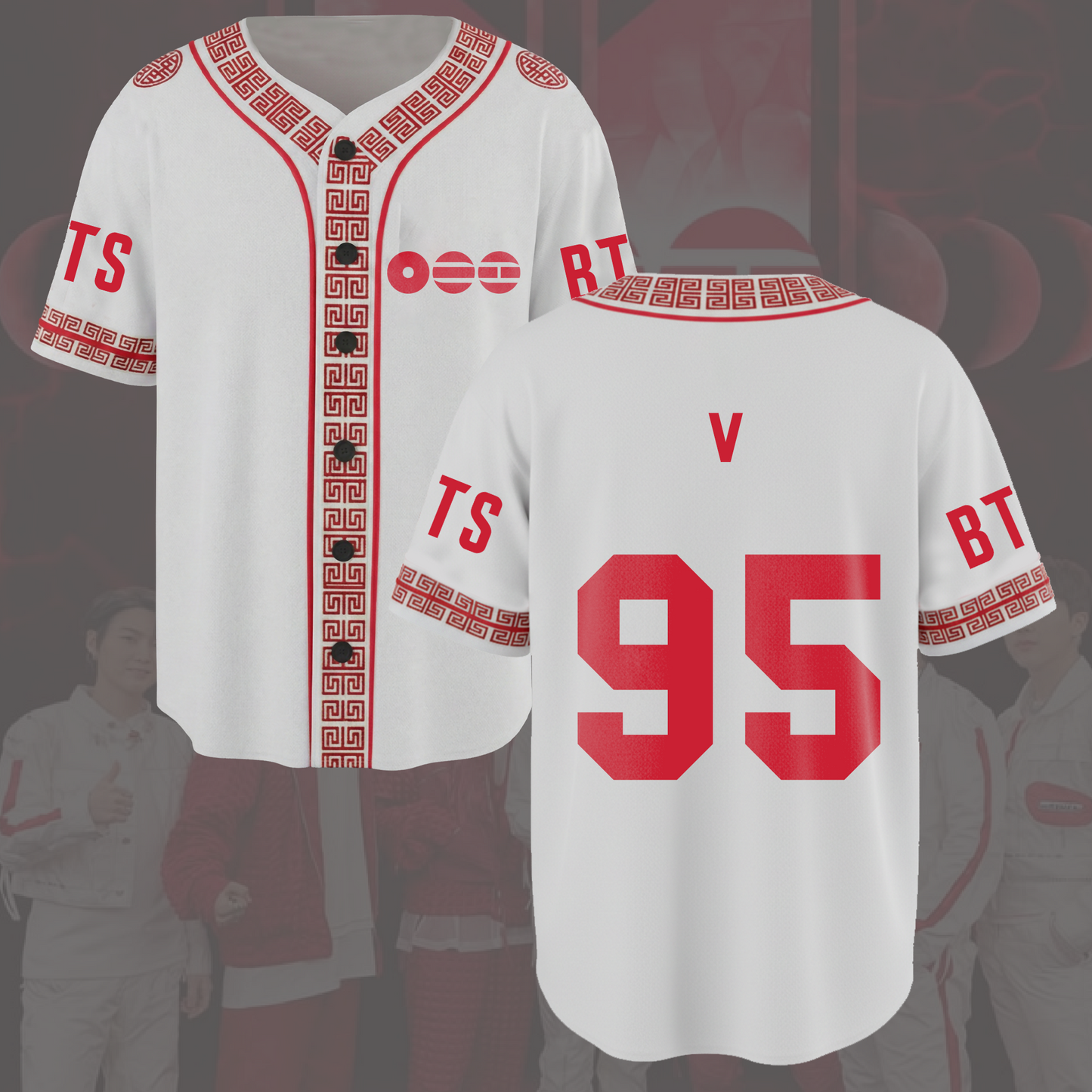 OT7 Reunion Traditional BTS World Tour Baseball Jersey