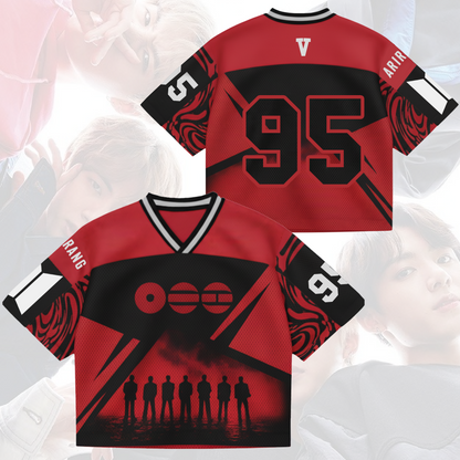 Gigantic Arirang BTS 2026 World Tour Mixed Mesh Jersey Gifts