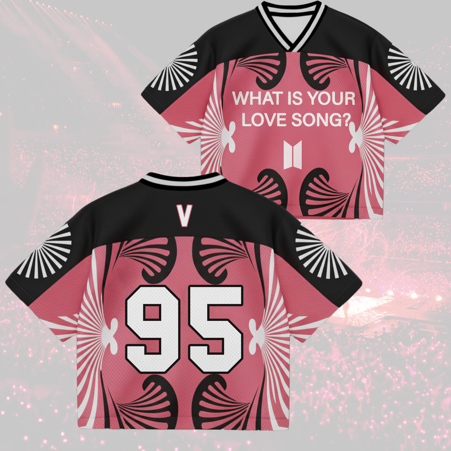 BTS Fan Your Love Song World Tour Mixed Mesh Jersey Gifts
