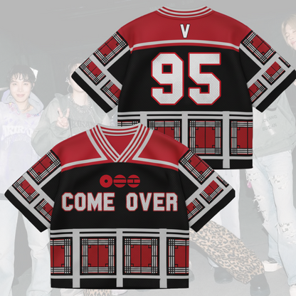 Come Over BTS Door Mixed Mesh Jersey Gift For Fans