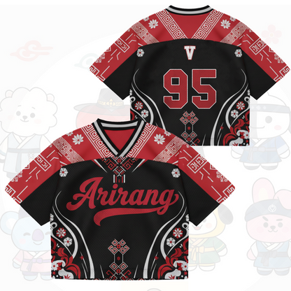 Floral BTS Arirang Album Mixed Mesh Jersey Gifts For Lovers