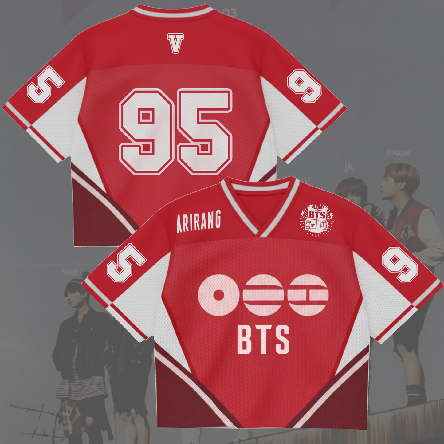 Historic 2026 BTS World Tour Mixed Mesh Jersey