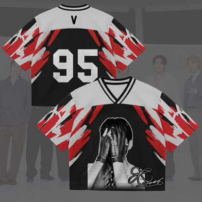 Face To Face BTS World Tour Mixed Mesh Jersey Gift For Fans