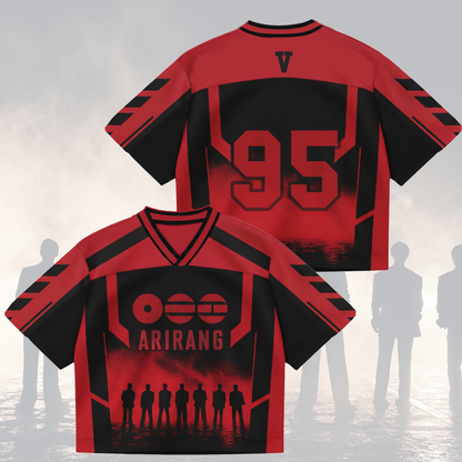 Arirang BTS World Tour Mixed Mesh Jersey Gifts For Lovers