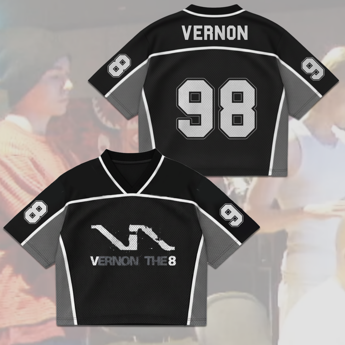 V8 The8 Vernon Unit First Mini Album Concert Mixed Mesh Jersey Fan Edition
