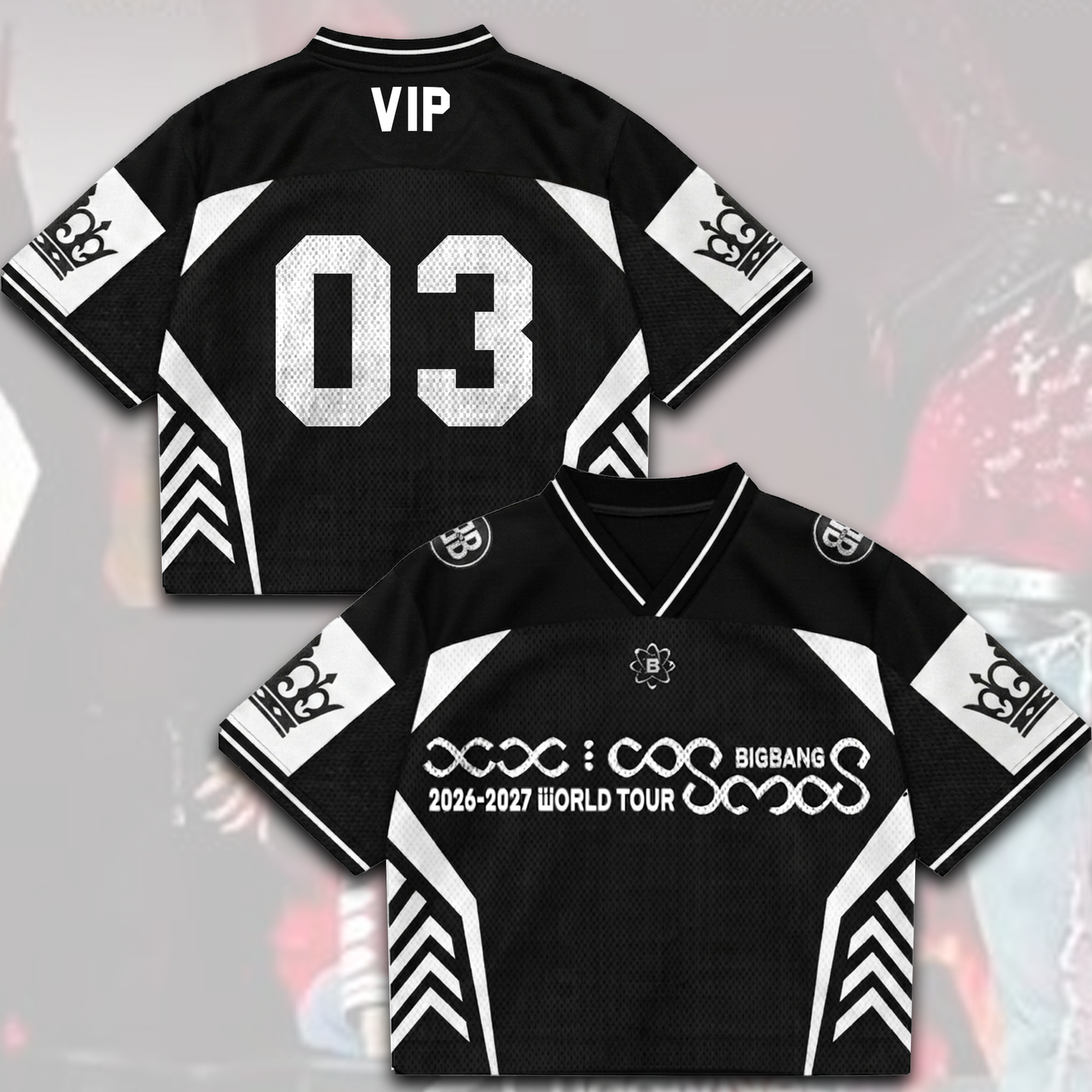 Bigbang King Come Back Cosmos World Tour Mixed Mesh Jersey Gift For Fans