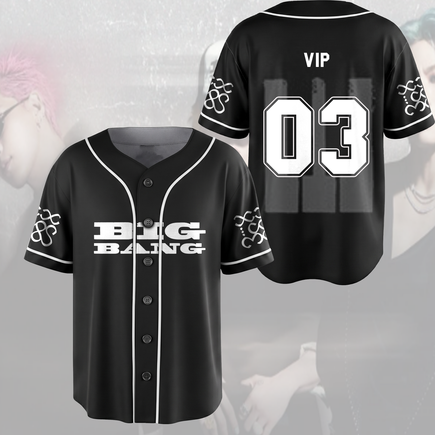 BigBang 20th Anniversary XX Cosmos Baseball Jersey Gift For Fans