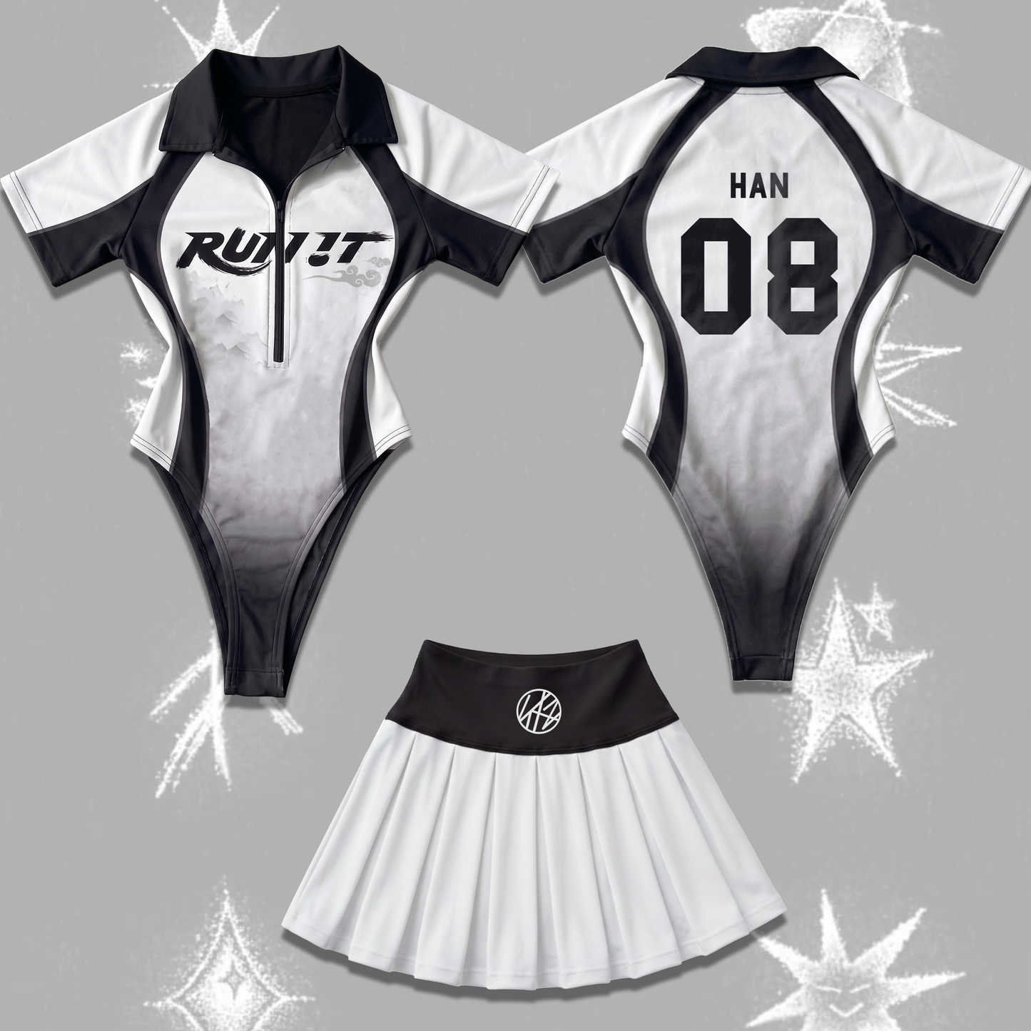 Sporty Chic Run It Stray Kids World Tour Full Jersey Bodysuit Set Gift For Stay