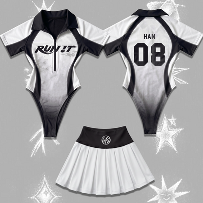 Sporty Chic Run It Stray Kids World Tour Full Jersey Bodysuit Set Gift For Stay