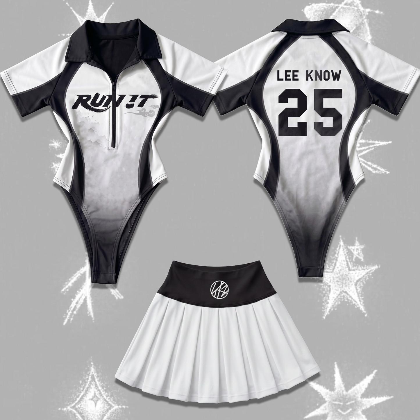 Sporty Chic Run It Stray Kids World Tour Full Jersey Bodysuit Set Gift For Stay