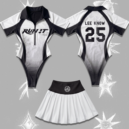 Sporty Chic Run It Stray Kids World Tour Full Jersey Bodysuit Set Gift For Stay
