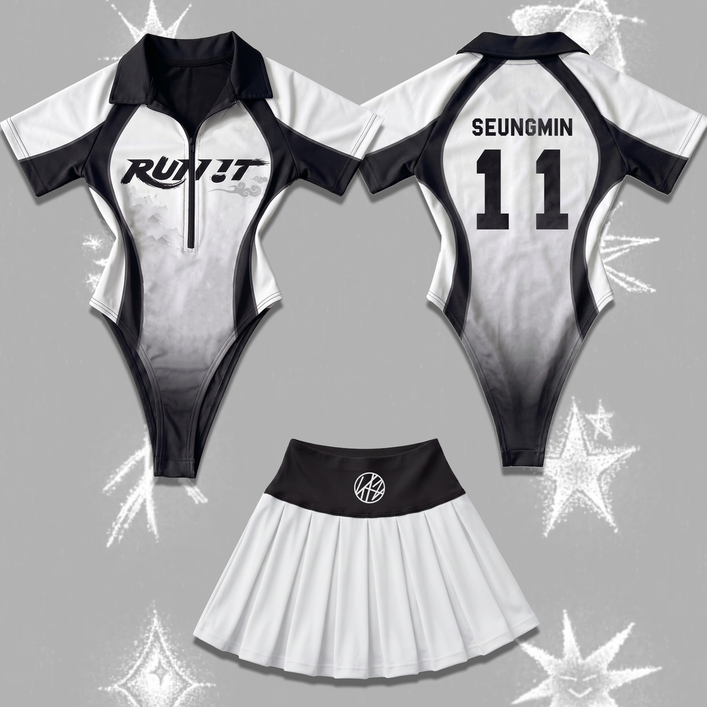 Sporty Chic Run It Stray Kids World Tour Full Jersey Bodysuit Set Gift For Stay