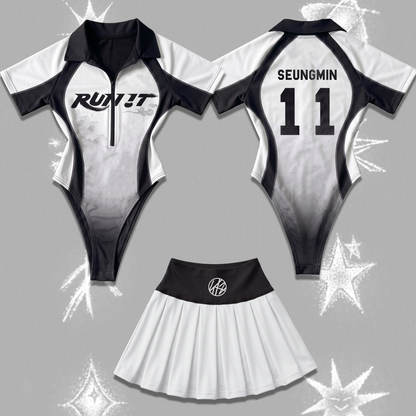 Sporty Chic Run It Stray Kids World Tour Full Jersey Bodysuit Set Gift For Stay