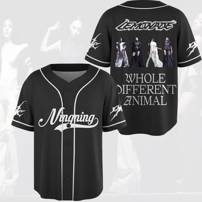 Mutant Aespa Whole Different Animal Concert Baseball Jersey Fan Edition