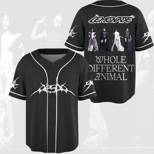 Mutant Aespa Whole Different Animal Concert Baseball Jersey Fan Edition
