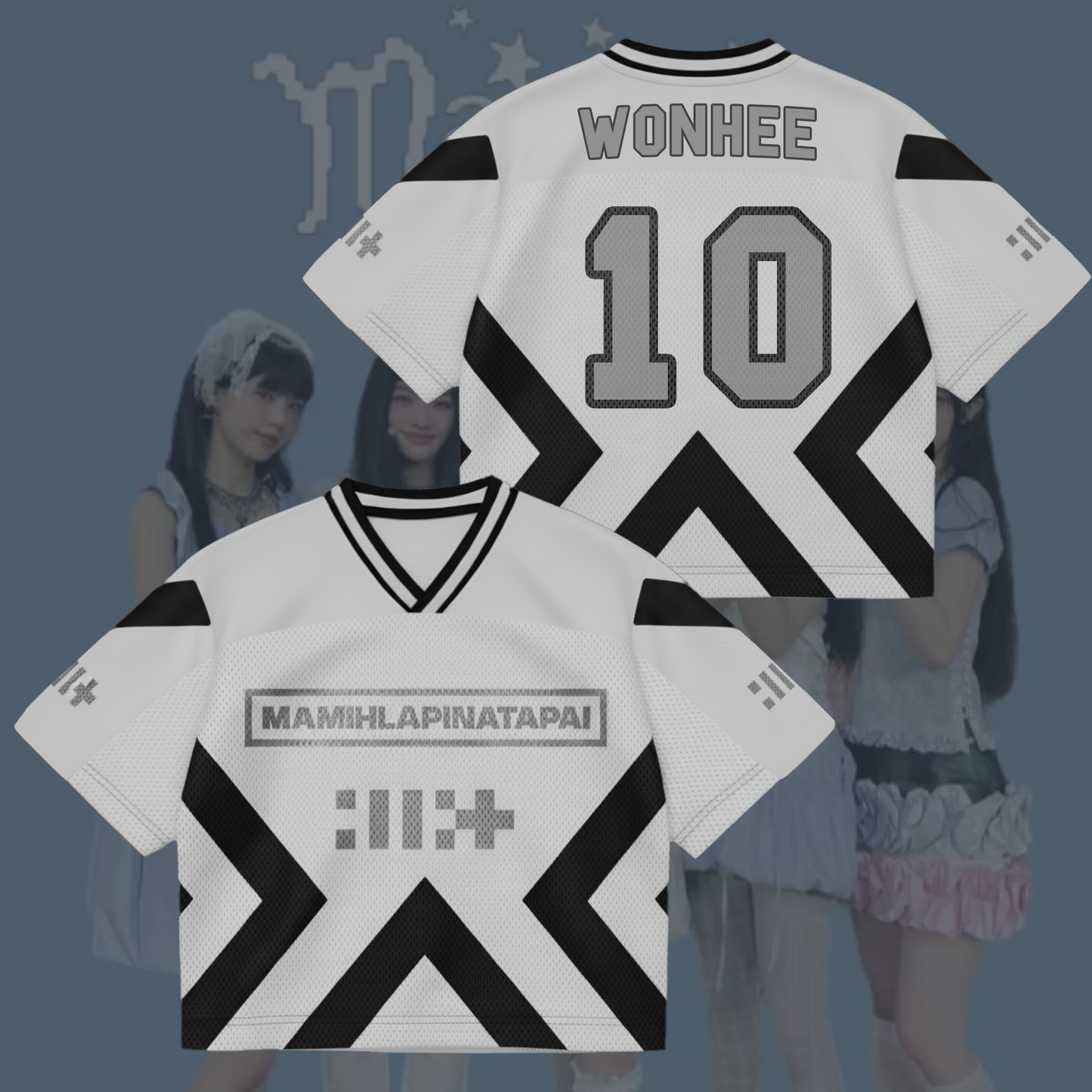 MAMIHLAPINATAPAI ILLIT Mixed Mesh Jersey Gift For Lovers