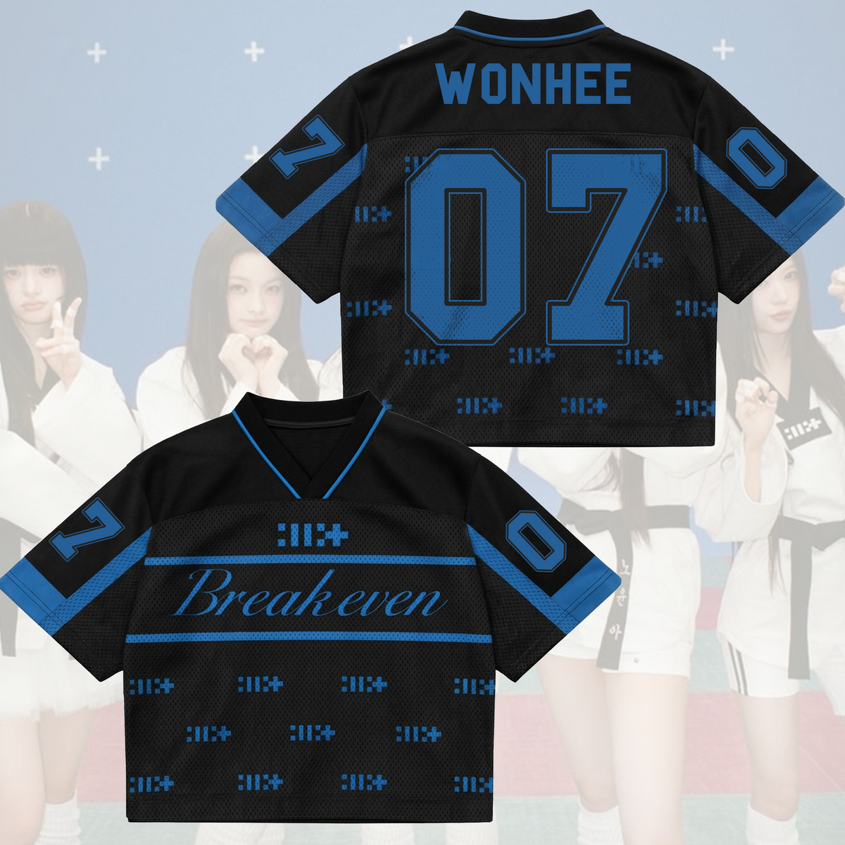 Breakeven Illit Album Sporty Chic Mixed Mesh Jersey Gift For Fans