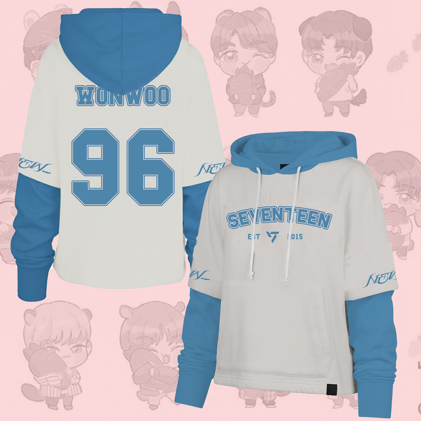 WAVESTEEᵀᴹ Seventeen New World Tour Shortstop Hoodie