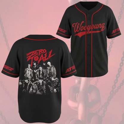 Ateez Golden Hour Teil 5 Albumkonzept Konzert Baseballtrikot Fan-Edition