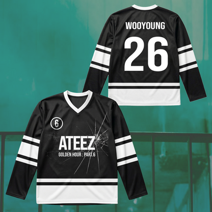 Ateez Golden Hour Part 6 Hockey Jersey Gift For Atiny