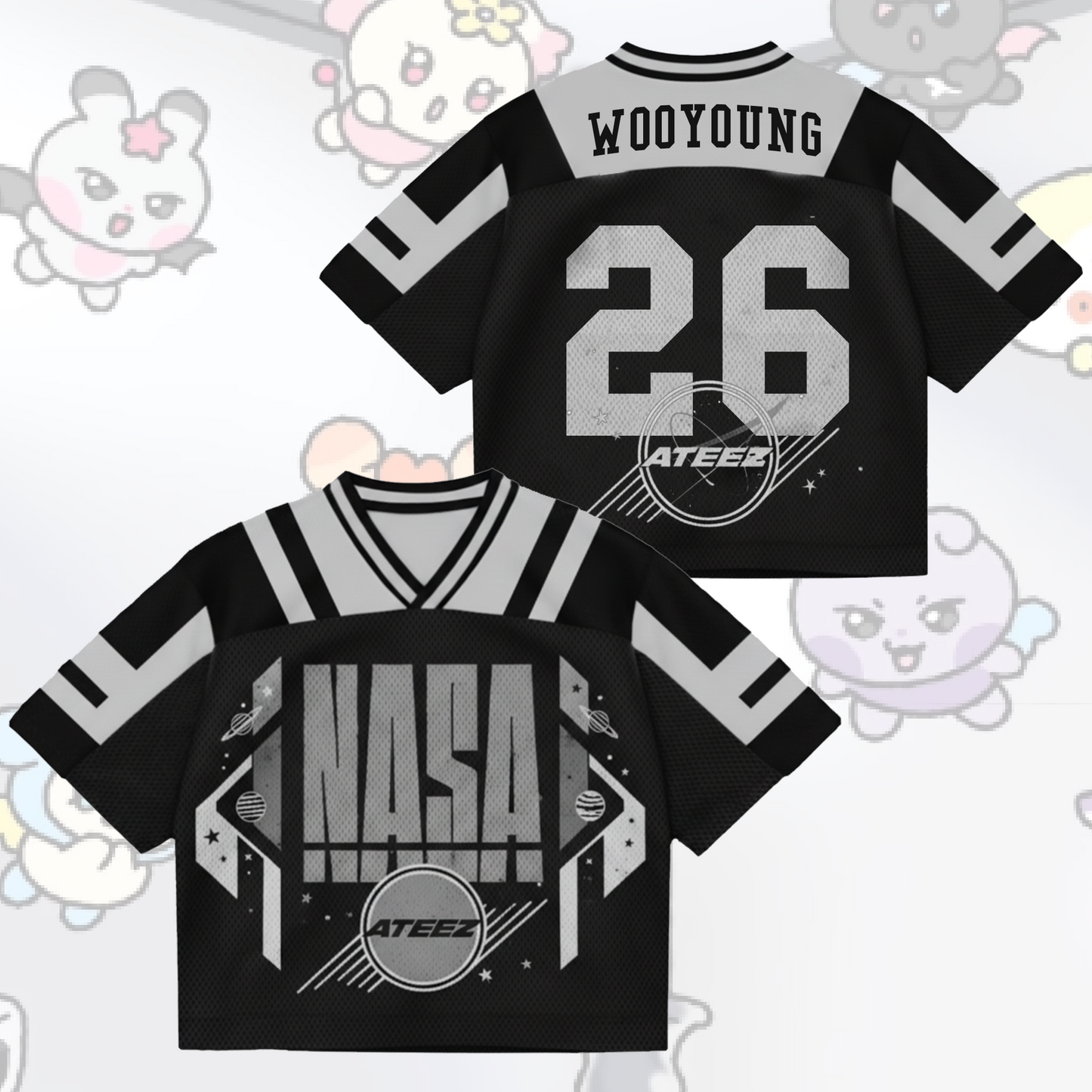 ATEEZ Nasa Golden Hour Part 4 ALbum Mixed Mesh Jersey