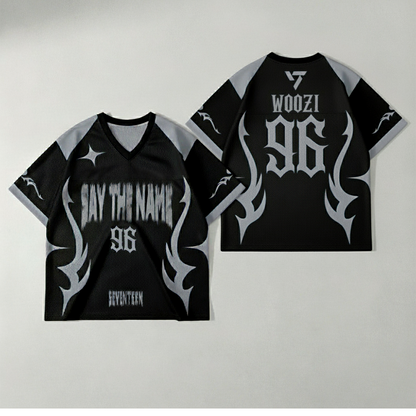 WAVESTEEᵀᴹ Say The Name Seventeen Mesh Football Jersey