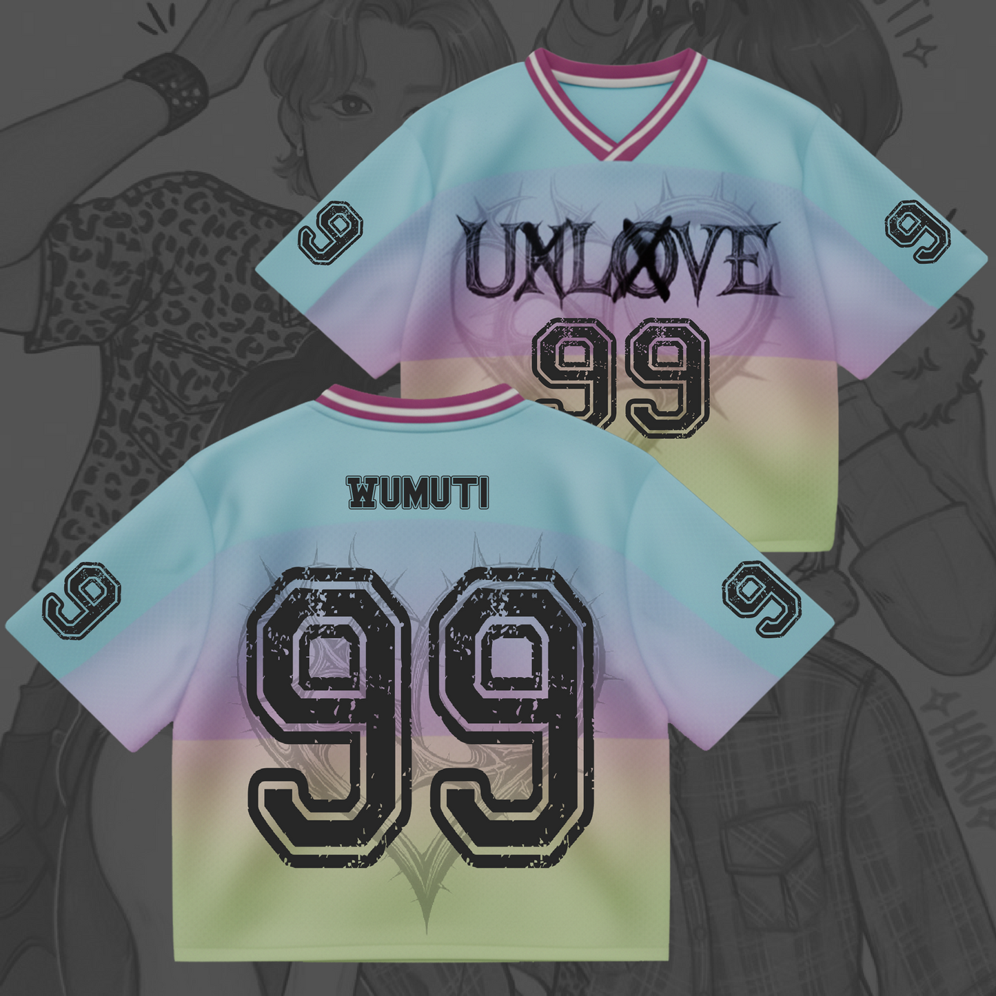 XLOV Unlove Mixed Mesh Jersey