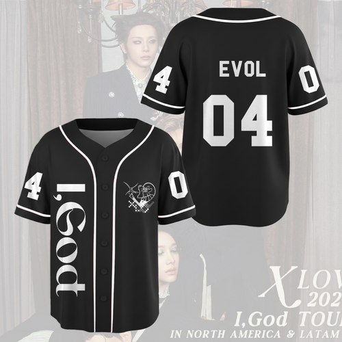 XLOV 2026 I God World Tour Baseball Jersey Fan Edtion